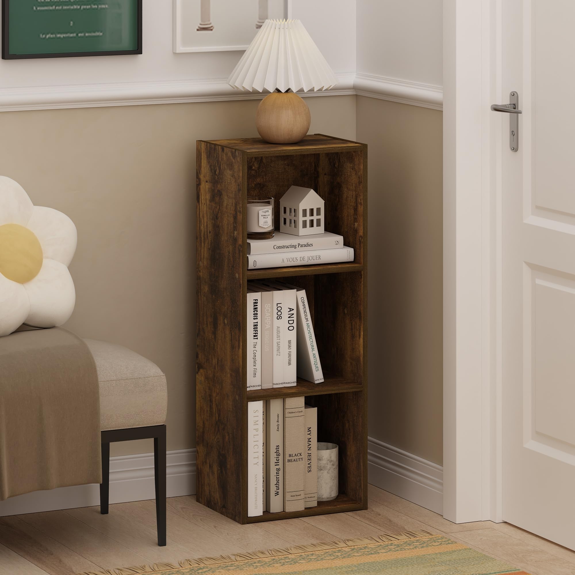 Furinno LUDER open shelves highlight books and décor neatly