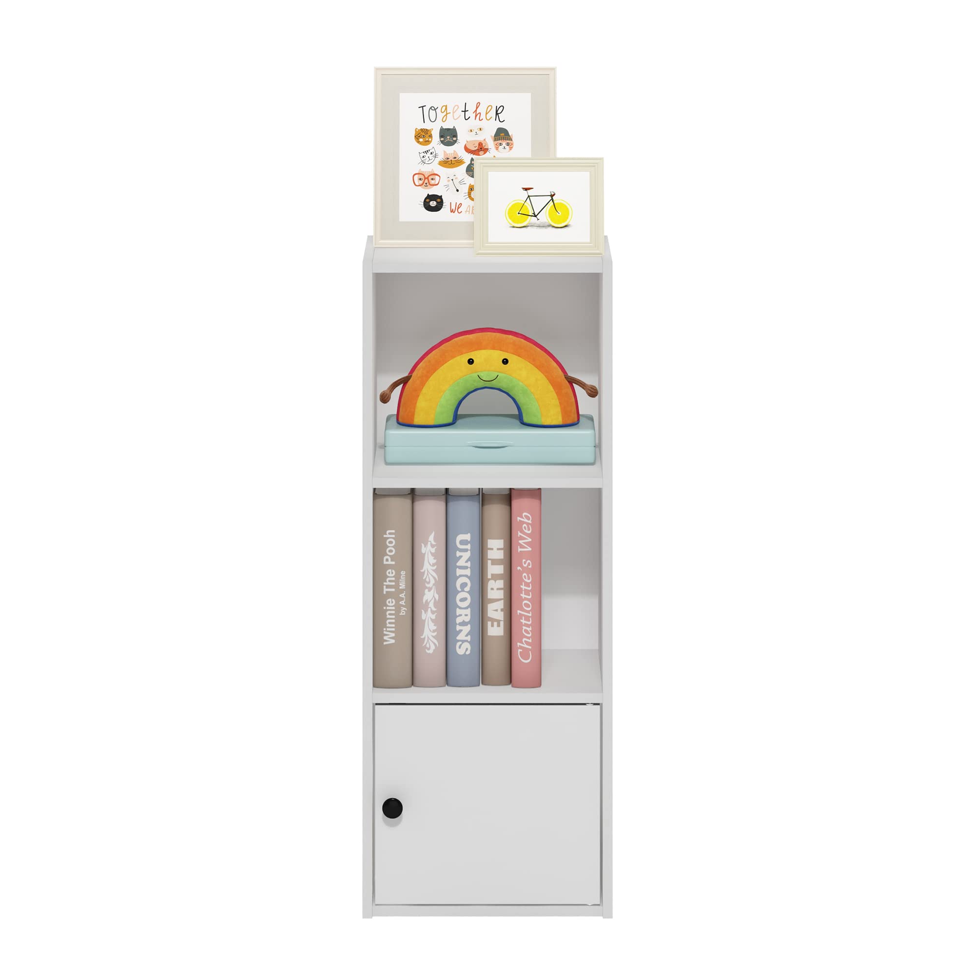 Furinno Luder sturdy back panel adds stability for daily use.