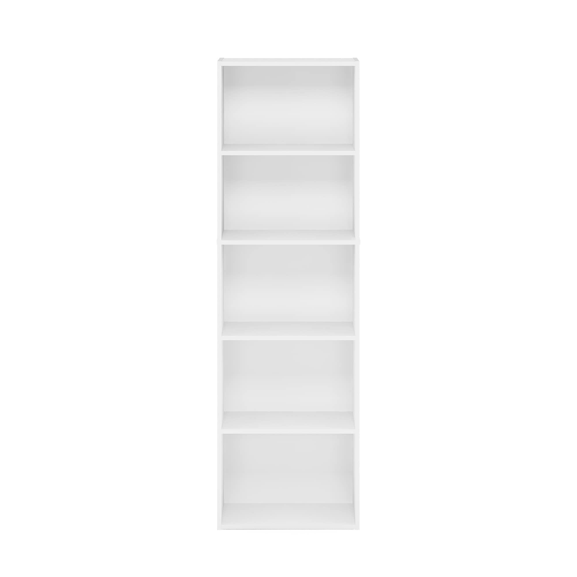 Furinno LUDER sturdy composite wood construction with back panel.
