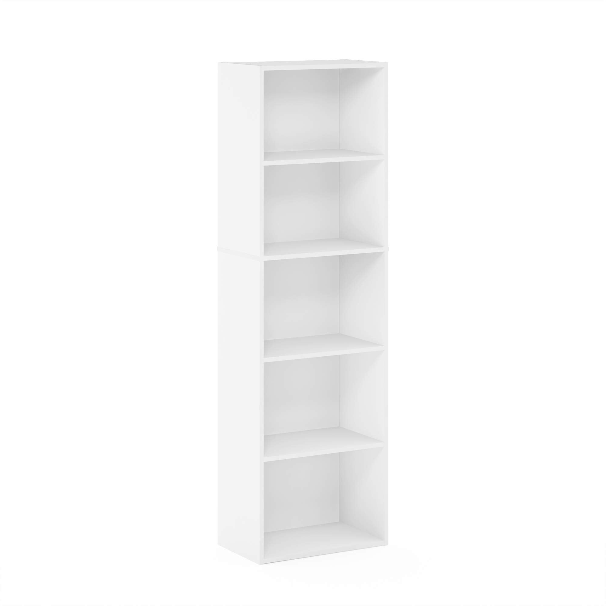 Furinno LUDER shelf holds up to 30 lb per cube for sturdy storage.