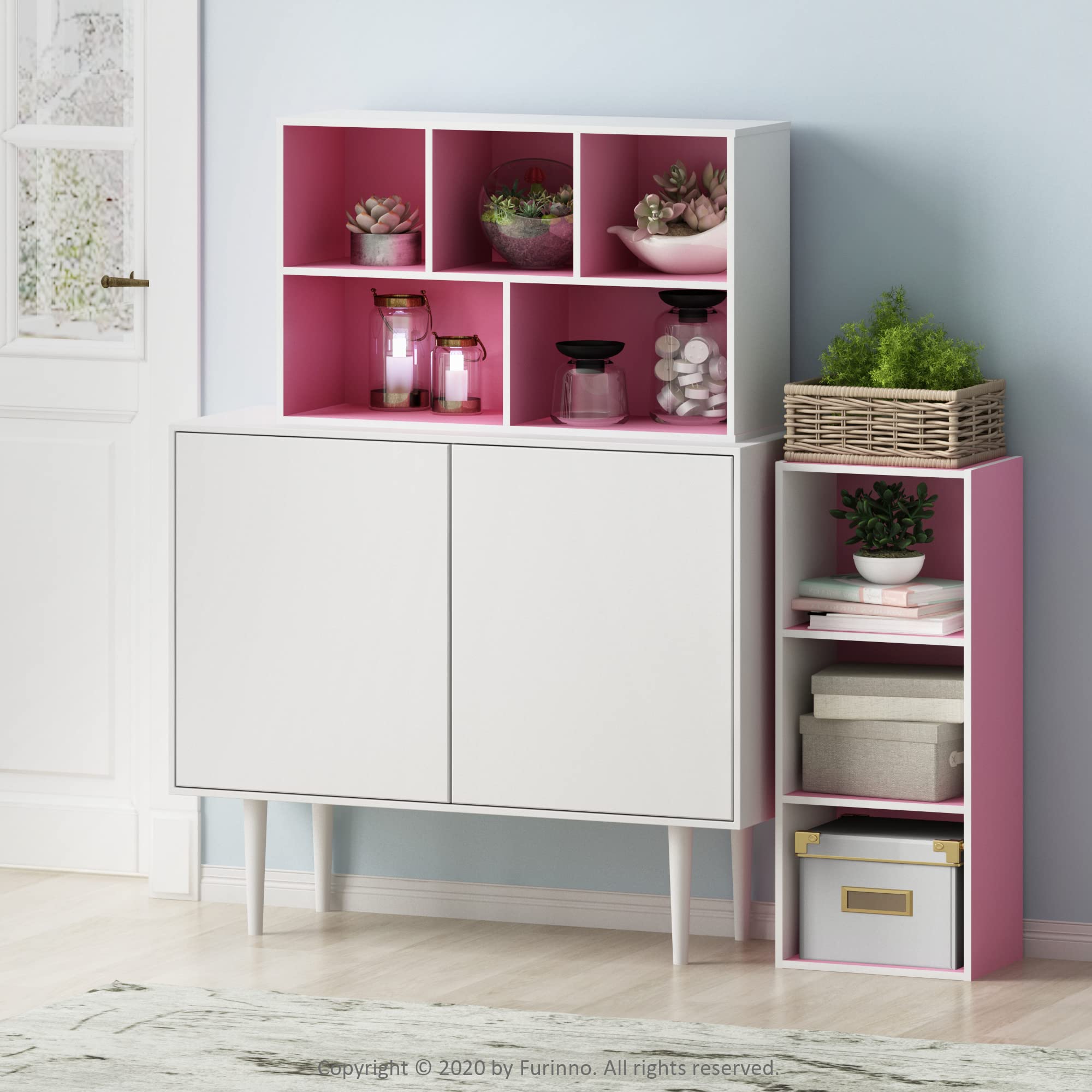 Furinno LUDER wipe-clean surfaces illustrate low-maintenance furniture.