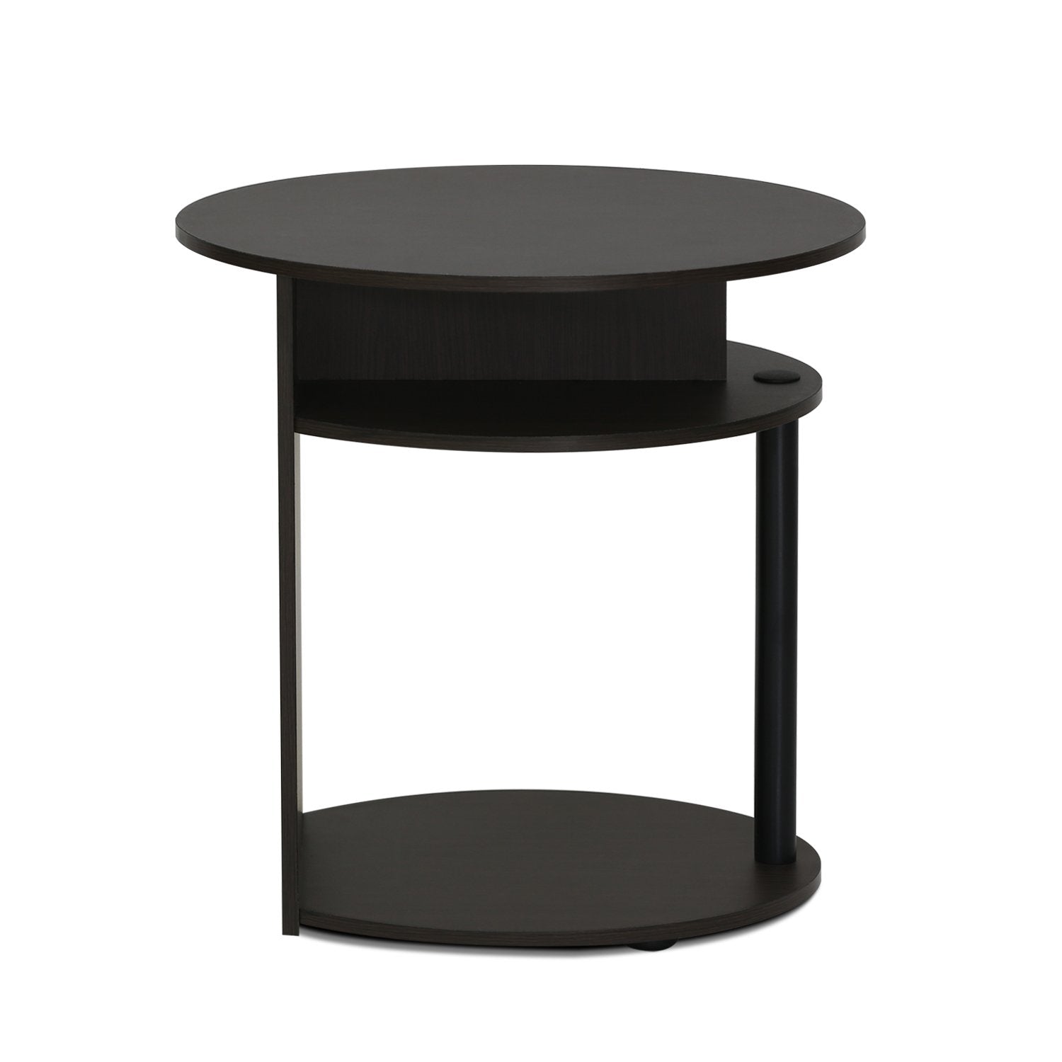 FURINNO oval end table easy care; wipe with damp cloth.