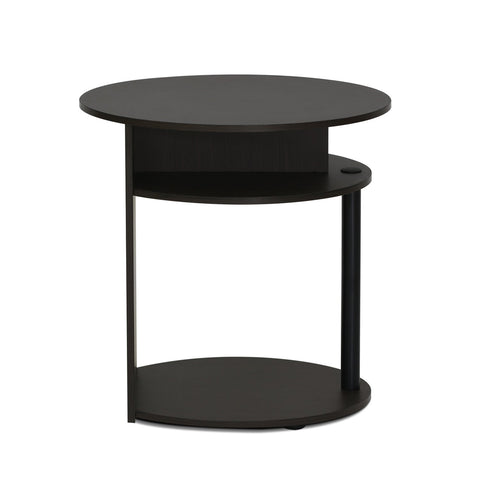 FURINNO oval end table easy care; wipe with damp cloth.