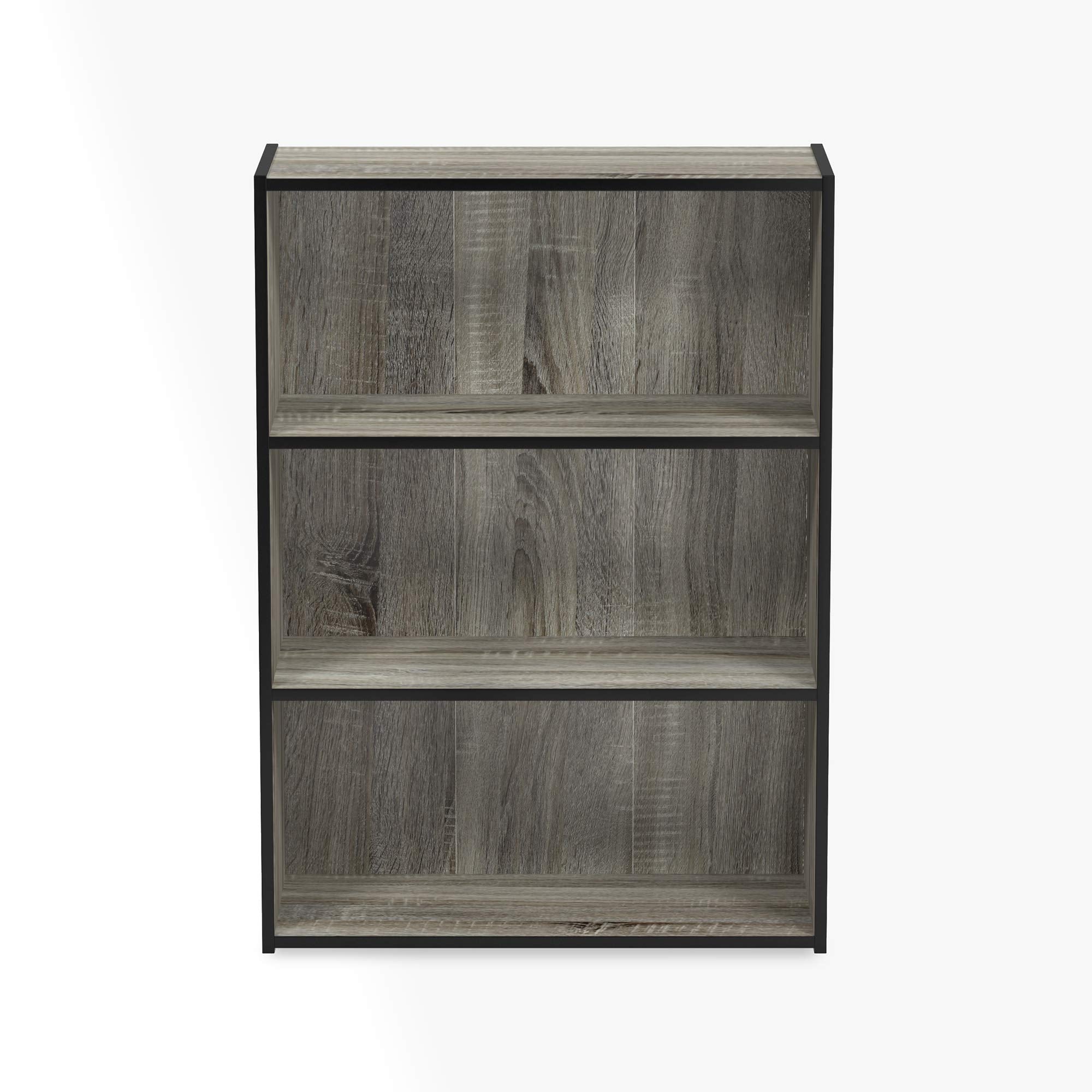 Furinno Pasir bookshelf in living room emphasizes organized decor and storage.