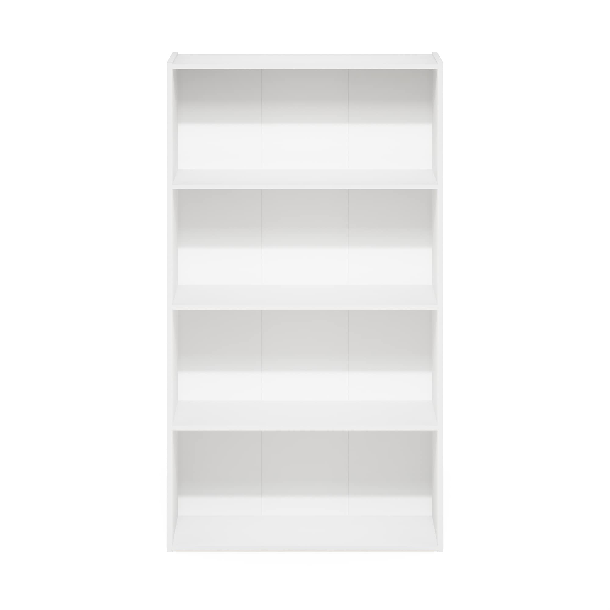Furinno PASIR bookshelf features a back panel for added stability and item security.