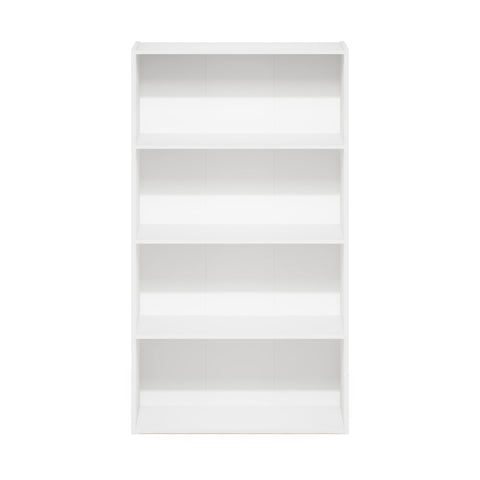 Furinno PASIR bookshelf features a back panel for added stability and item security.