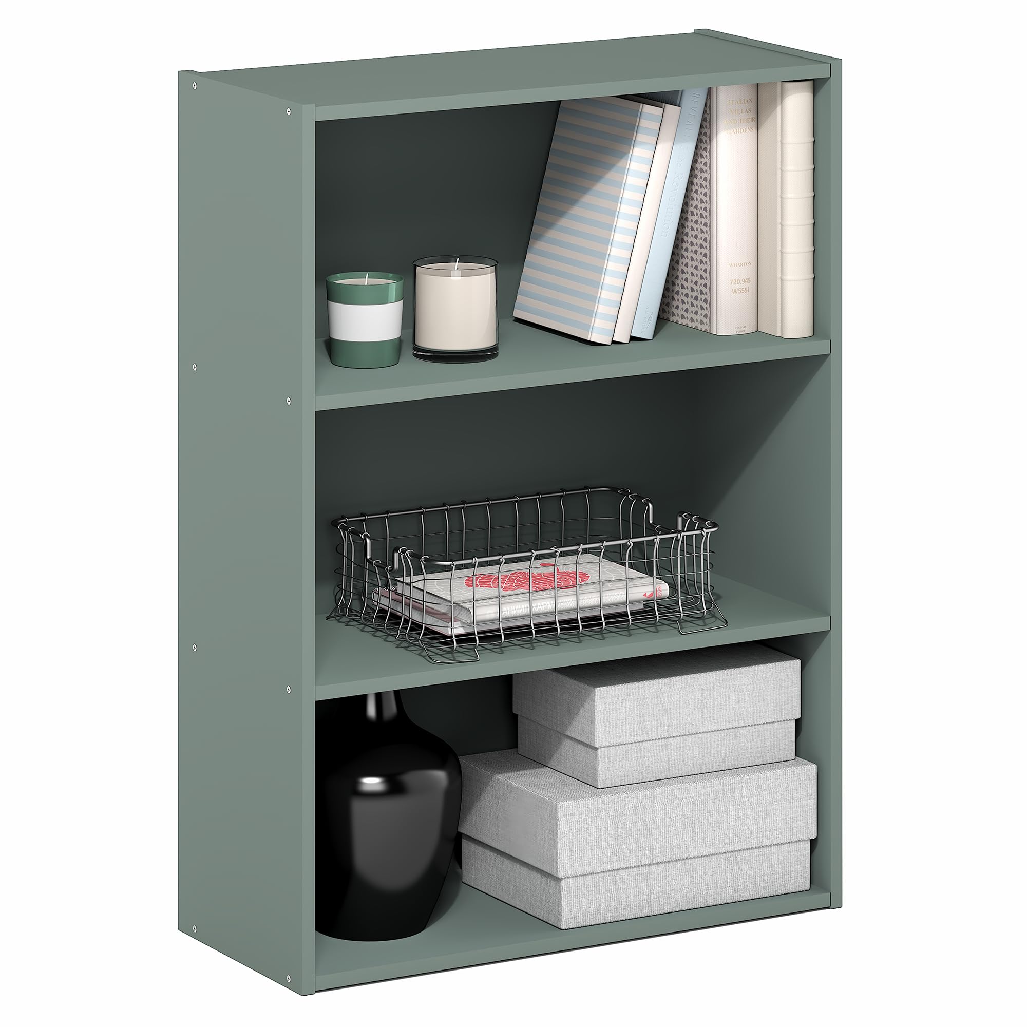 Furinno Pasir book shelf with open shelves for compact living space storage