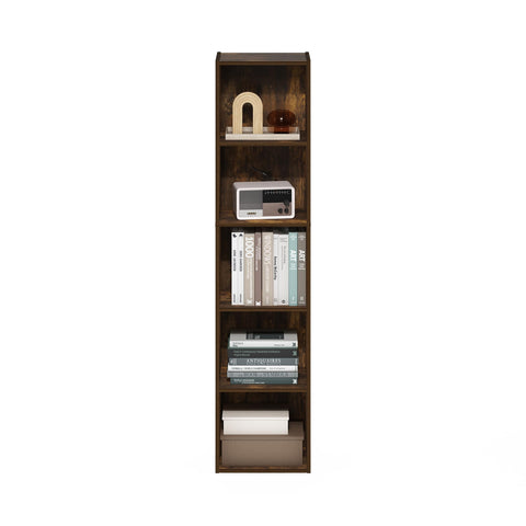 Furinno Pasir shelf supports up to 20 lbs per shelf for lightweight items