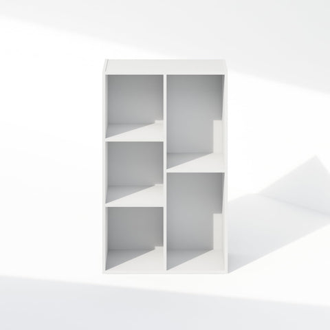 Furinno Reed 5-cube closet organizer white durable composite wood