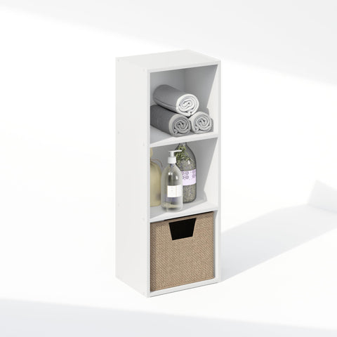 Furinno Reed open-shelves closet design enables easy access to garments