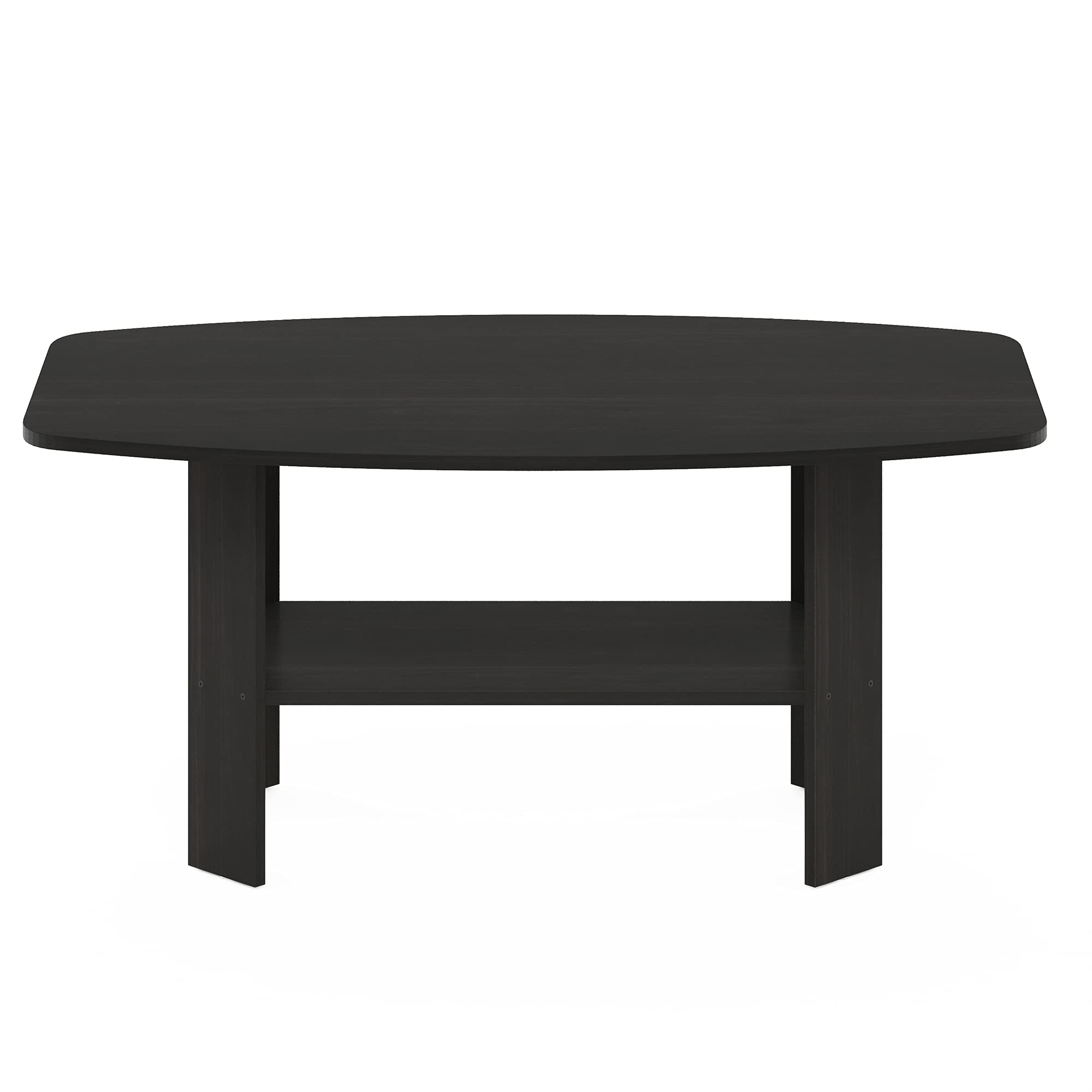Furinno Espresso table care instructions: wipe clean with damp cloth