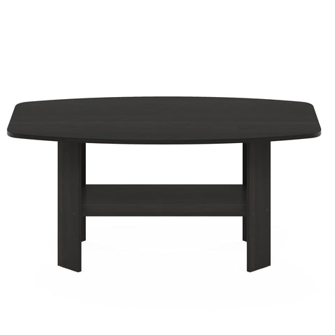 Furinno Espresso table care instructions: wipe clean with damp cloth
