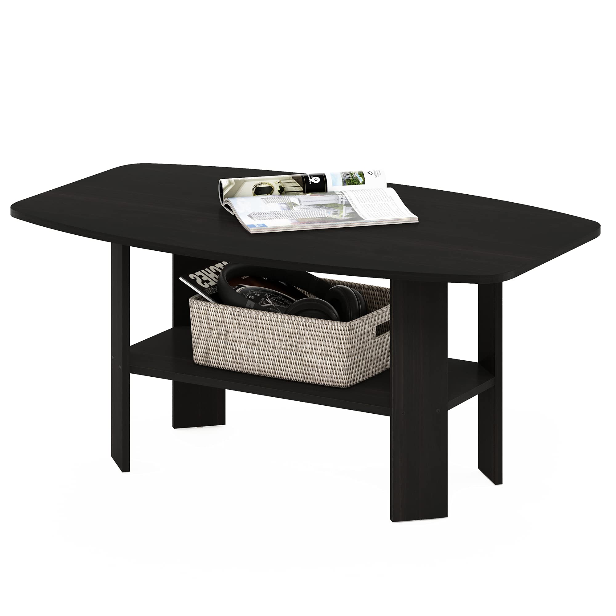 Furinno Espresso engineered wood construction from recycled rubber trees
