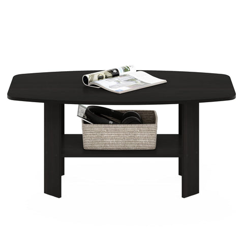 Furinno Espresso coffee table in a cozy living room setup
