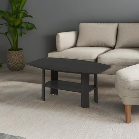 Furinno Espresso coffee table on a flat, sturdy surface for daily use