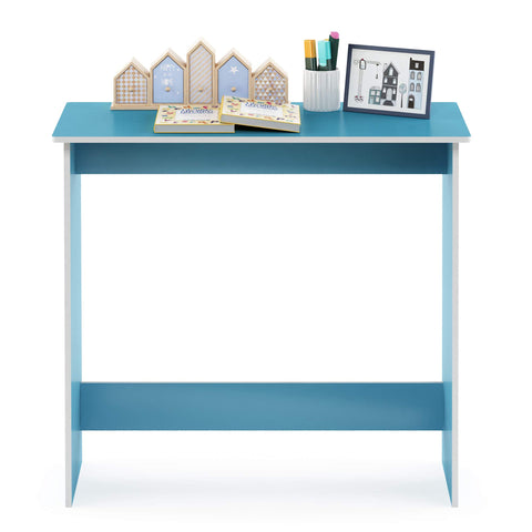Furinno desk with knee space emphasizes comfortable seated work and study.