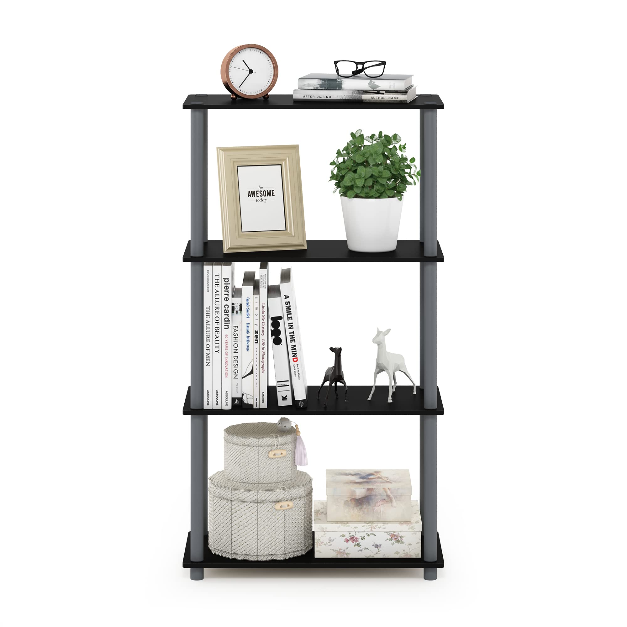 Furinno TURN-N-TUBE wall-anchor kit included for stability.