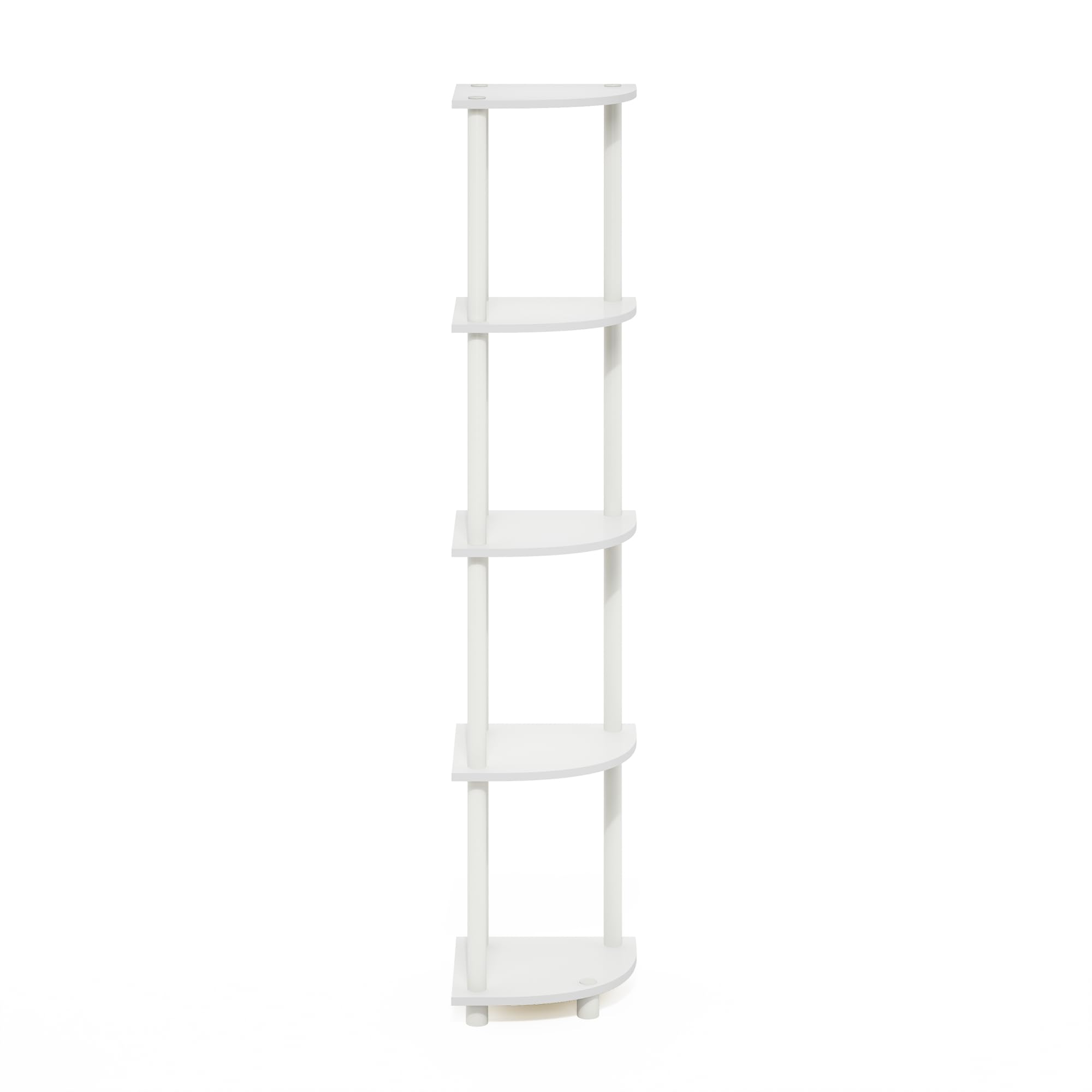 Furinno Turn-N-Tube dimensions fit tight corners in rooms.