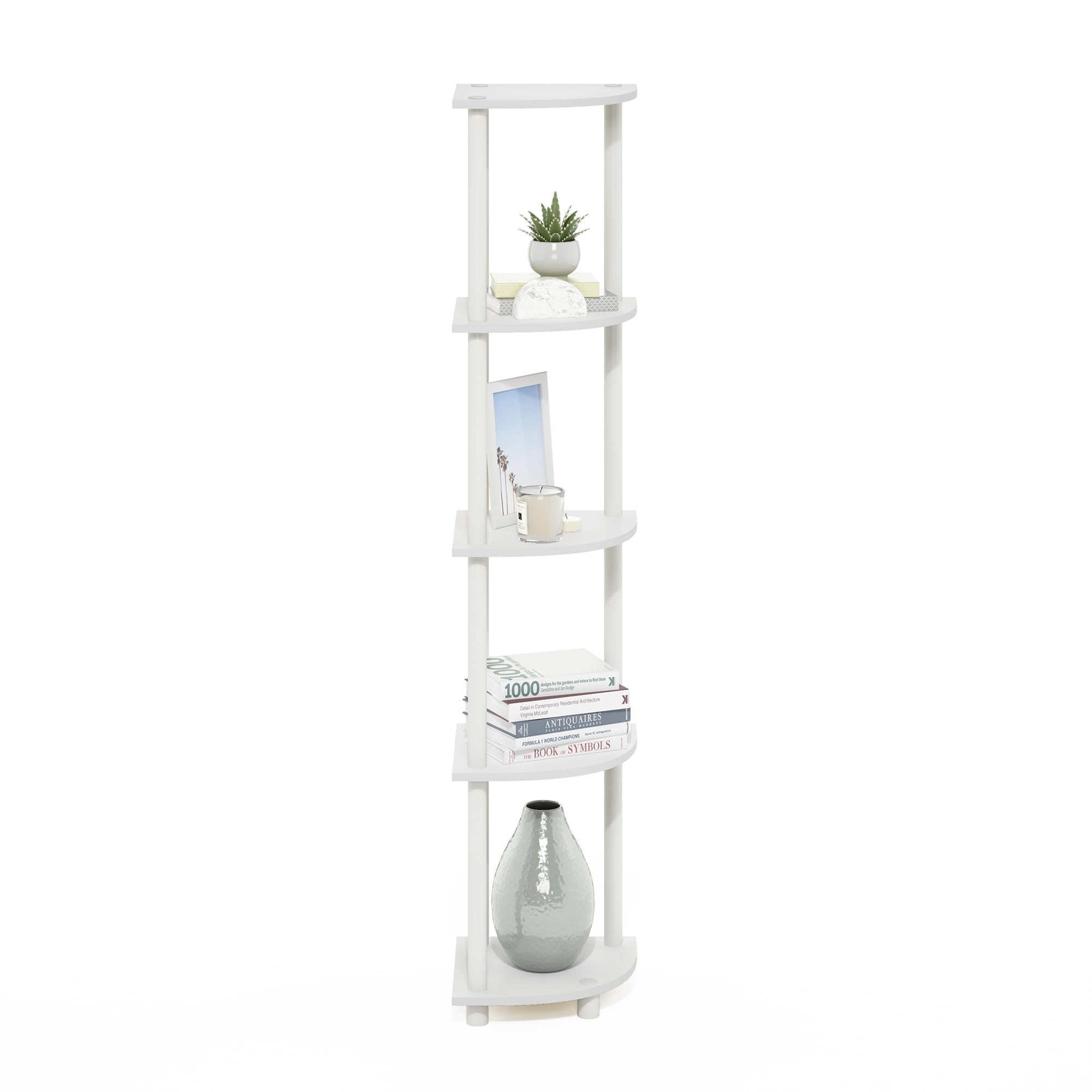 Furinno Turn-N-Tube uses durable composite wood with rounded edges.