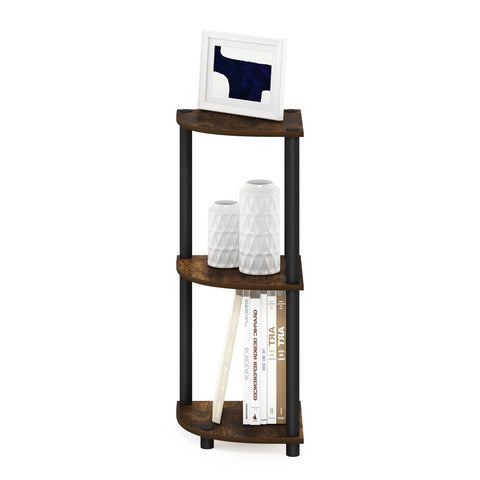 Furinno TURN-N-TUBE shelf supports up to 20 lbs per shelf