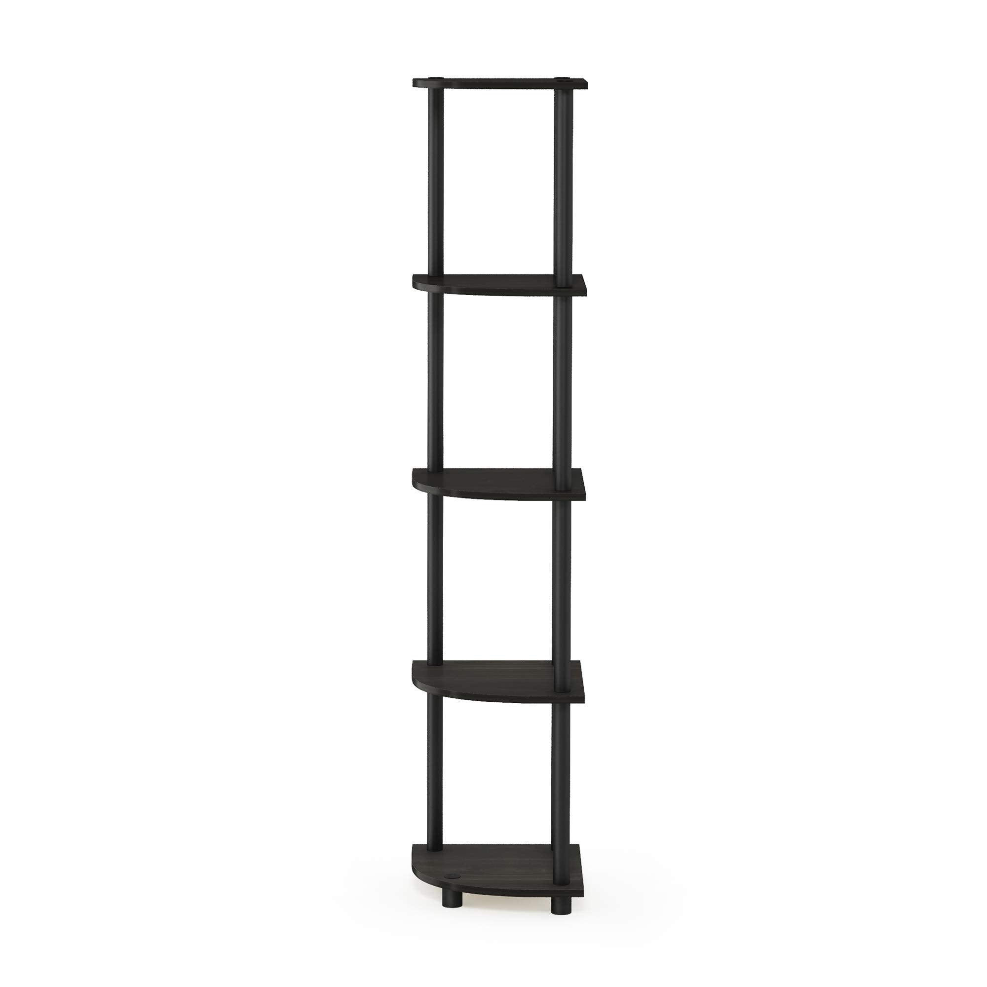 Furinno Turn-N-Tube corner shelf weight capacity per shelf and total capacity