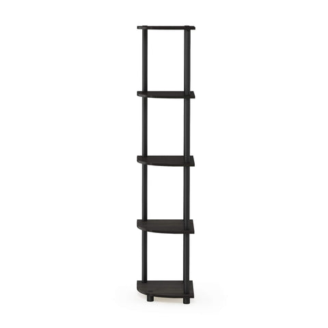 Furinno Turn-N-Tube corner shelf weight capacity per shelf and total capacity
