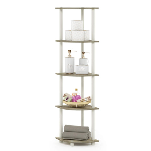 Lower shelves bear heavier items thanks to reinforced weight capacity.