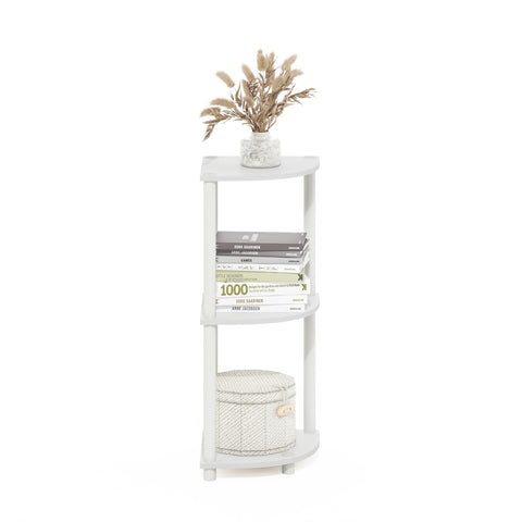 Furinno Turn-N-Tube durable composite wood with PVC tubes supports light items confidently.