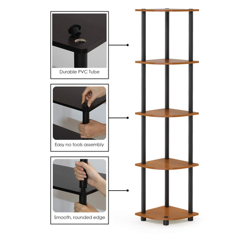 Furinno TURN-N-TUBE durable composite wood construction supports everyday use