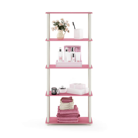 Furinno Turn-N-Tube durable composite wood with PVC tubes for stability.