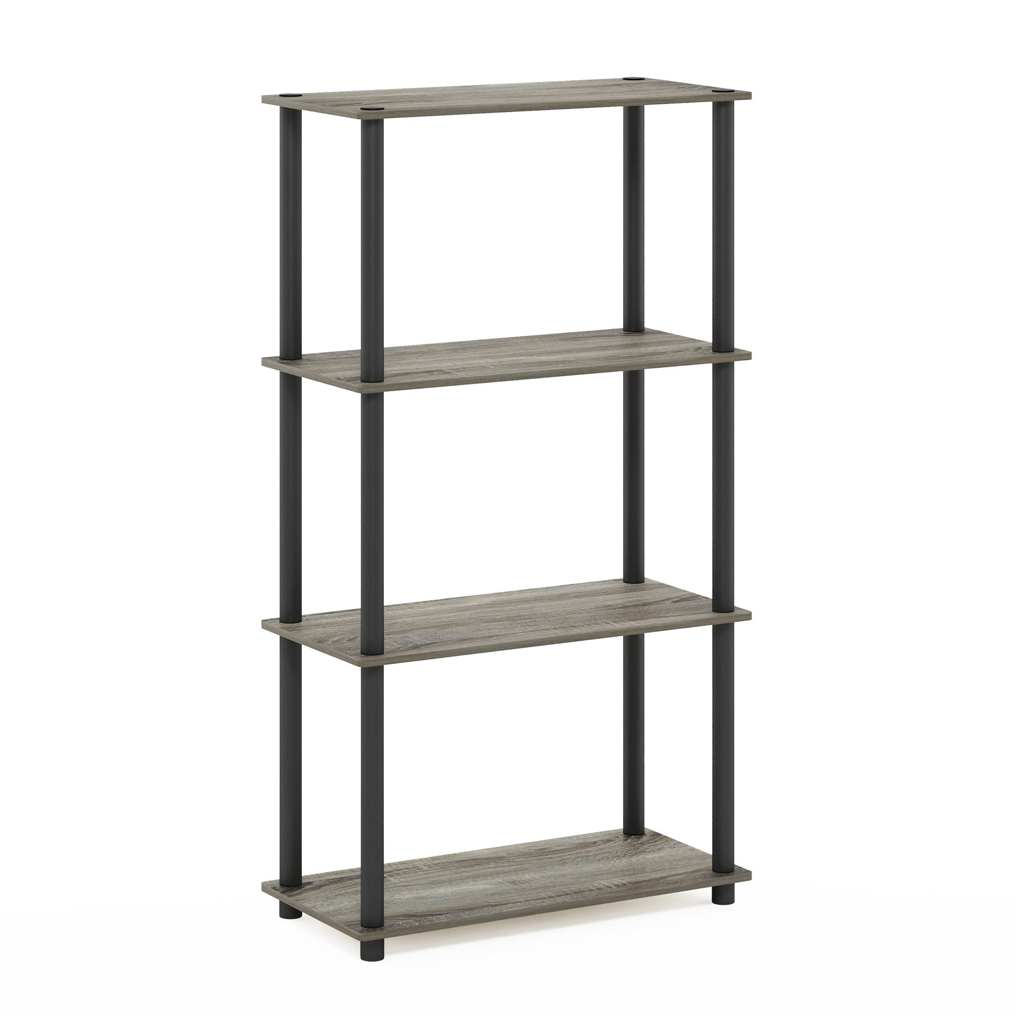 Furinno Turn-N-Tube 4-tier shelf placed in a living room setting