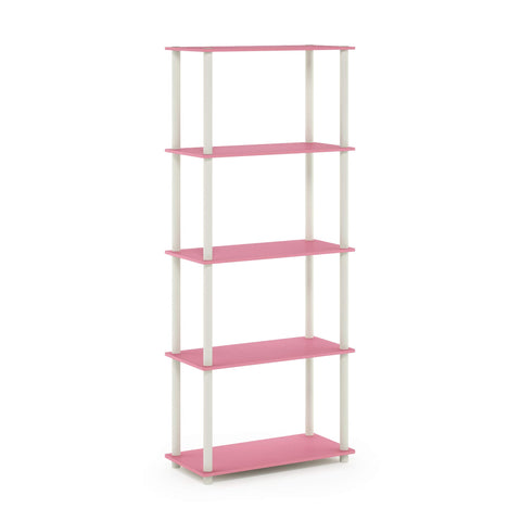 Furinno Turn-N-Tube round plastic tubes provide sturdy support.