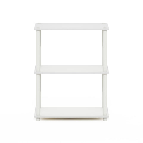 Furinno Turn-N-Tube dimensions 11.6 x 23.6 x 29.6 inches for compact storage.