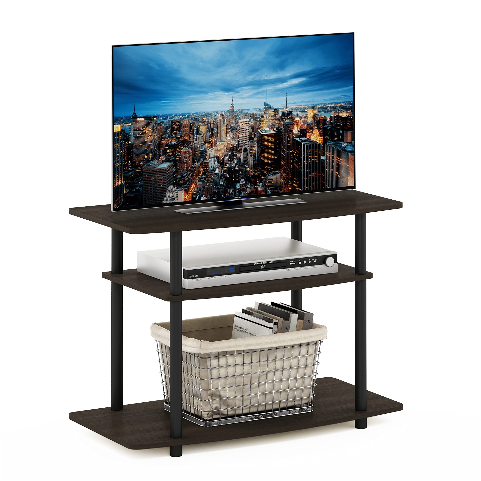 Furinno Turn-N-Tube stand top surface for TV and media setup