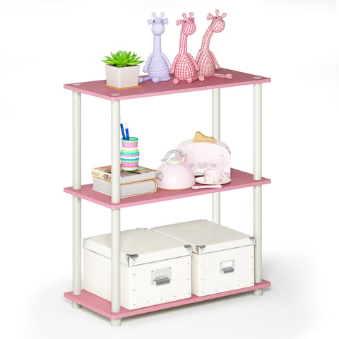 Furinno Turn-N-Tube pink storage display ideal for books and keepsakes