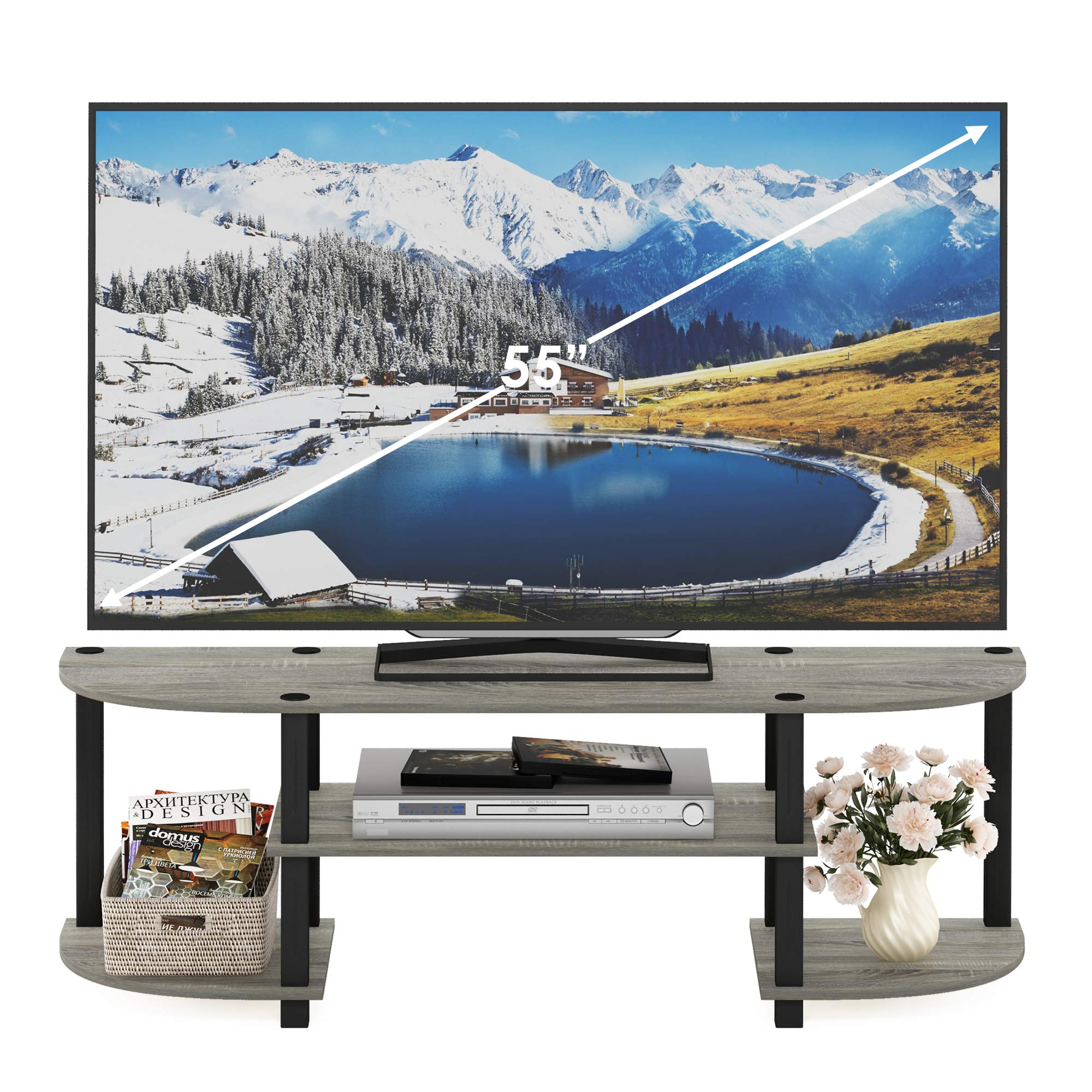 Furinno Turn-N-Tube TV Stand made from durable materials for everyday use.