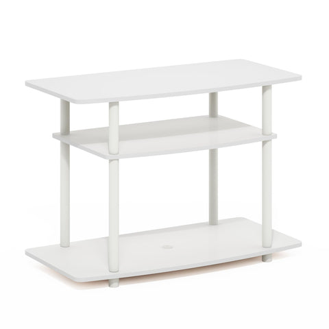 3-tier shelves hold media players and consoles securely.