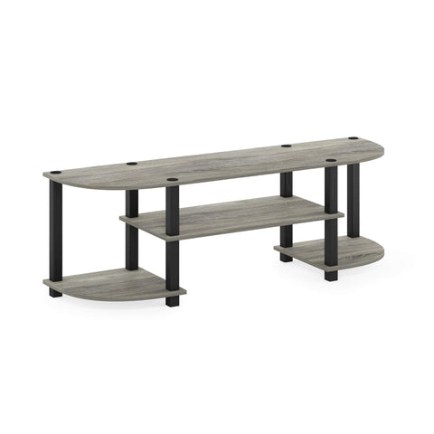 Furinno Turn-N-Tube TV Stand tool-free assembly for quick setup.