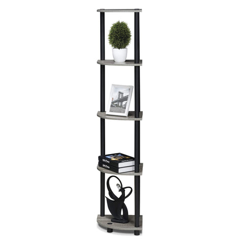 Furinno Turn-N-Tube wall-anchor kit enhances stability.