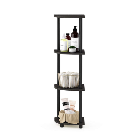 Furinno Turn-N-Tube supports up to 40 lbs total for lightweight items