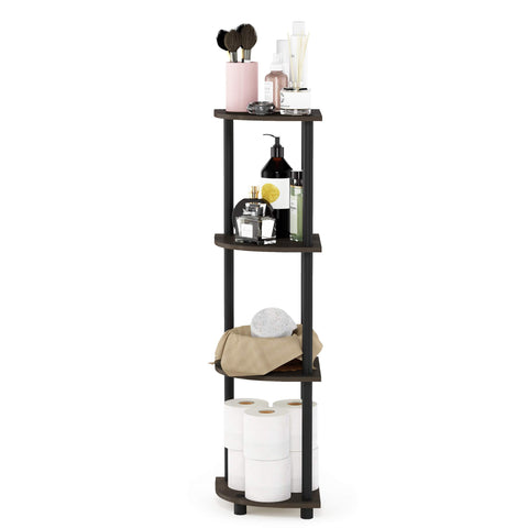 Furinno Turn-N-Tube supports up to 10 lbs per shelf for lightweight items.