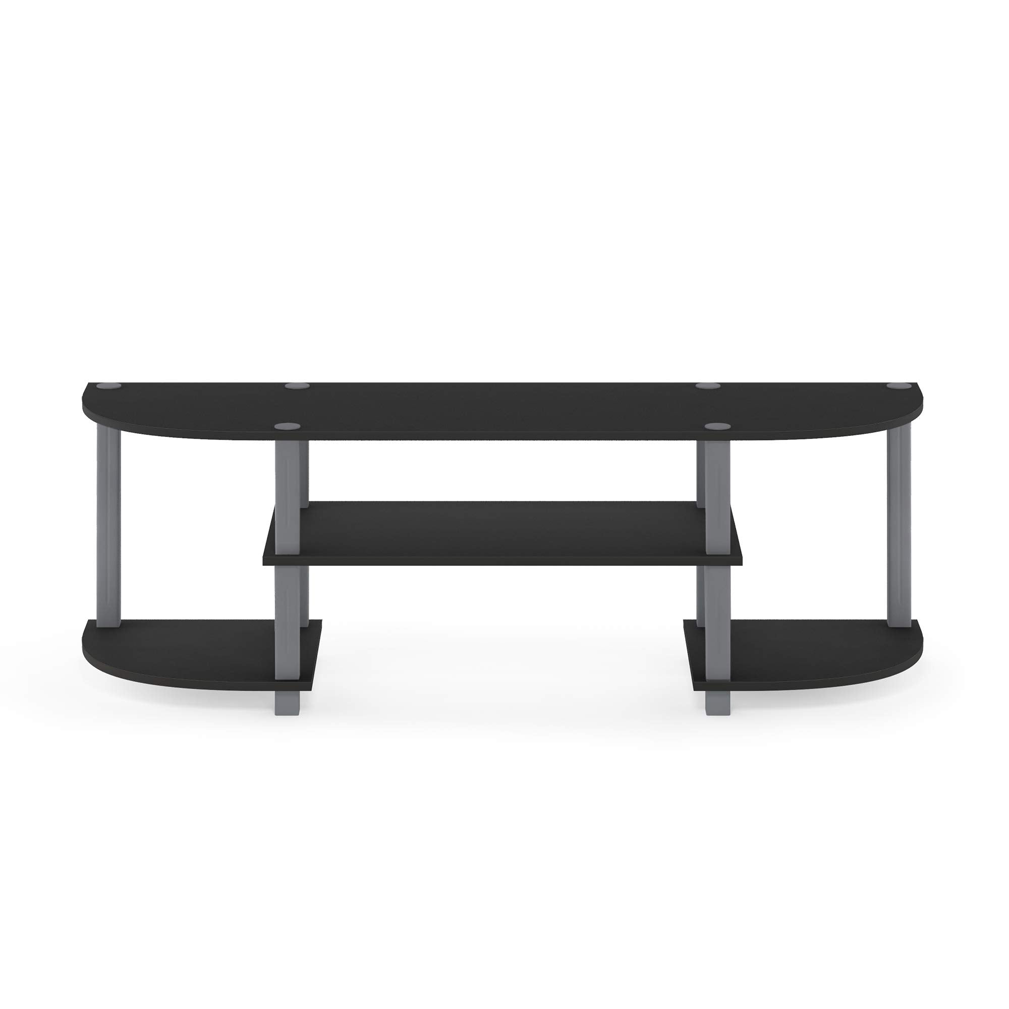 Furinno Turn-S-Tube wide TV stand dimensions 47.25W x 13.4D x 15.9H.