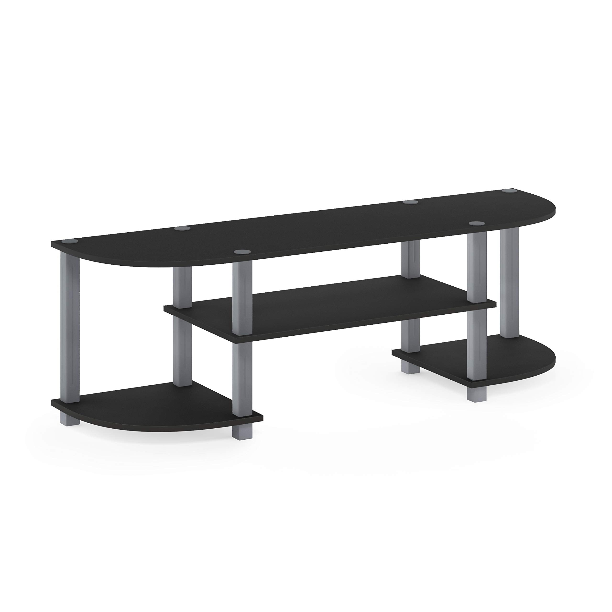 Furinno Turn-S-Tube wide TV stand uses durable materials for everyday use.