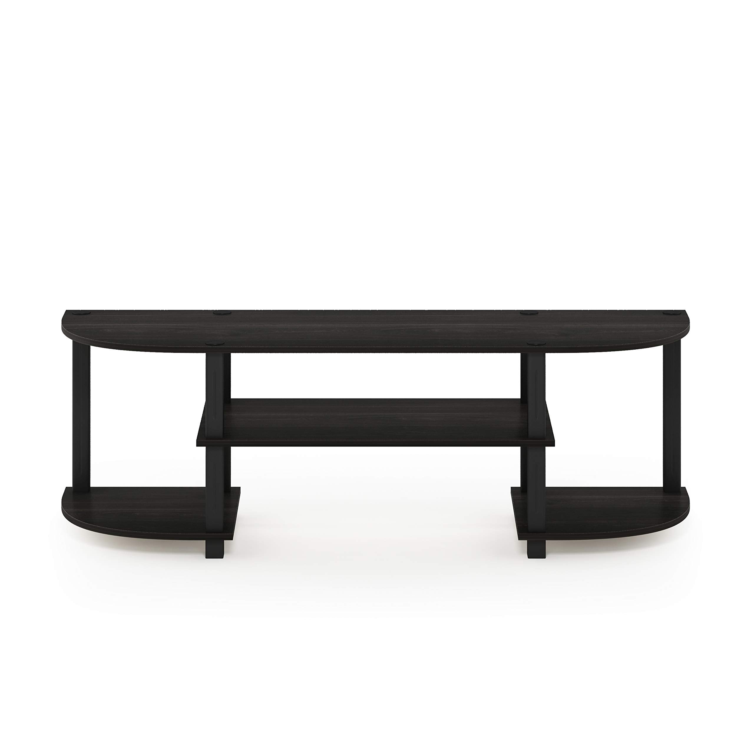 Furinno Turn-S-Tube wide TV stand dimensions 47.25W x 13.4D x 15.9H