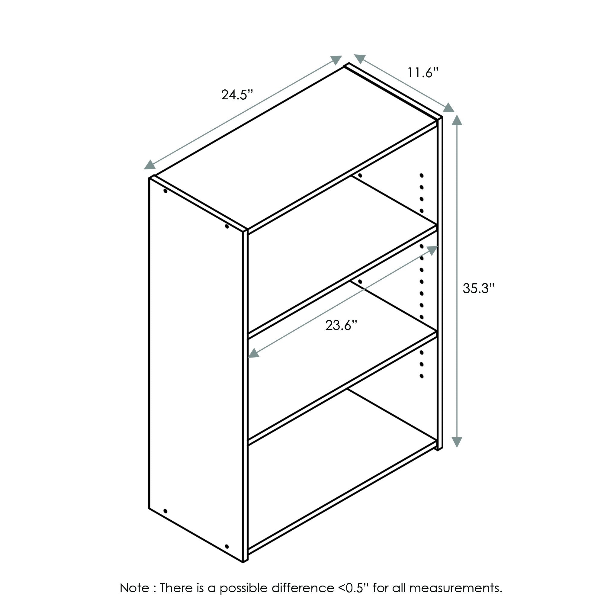 Furinno Wright sturdy built from durable composite wood supports daily use.