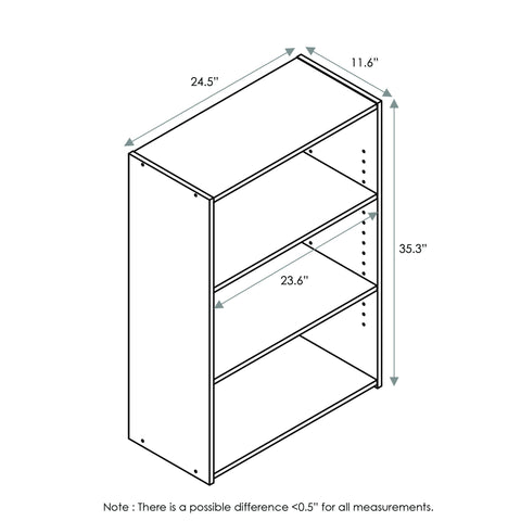 Furinno Wright sturdy built from durable composite wood supports daily use.