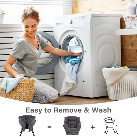 Furlide chair side pocket for convenient remote and magazine storage.