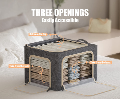 Furnhome bin lid design and label pocket for privacy