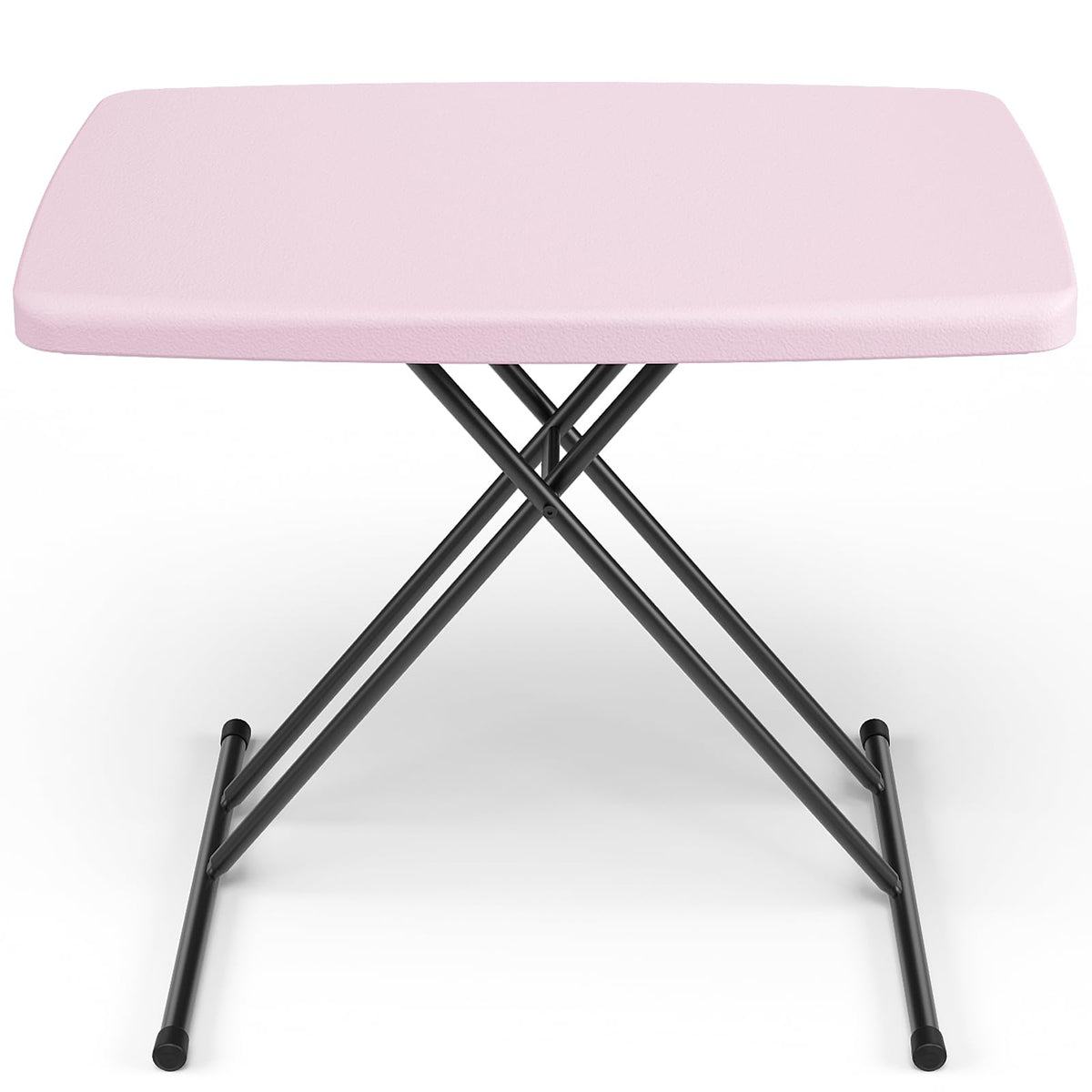 FurniEdge 30-inch folding table with adjustable height option for standing or sitting.