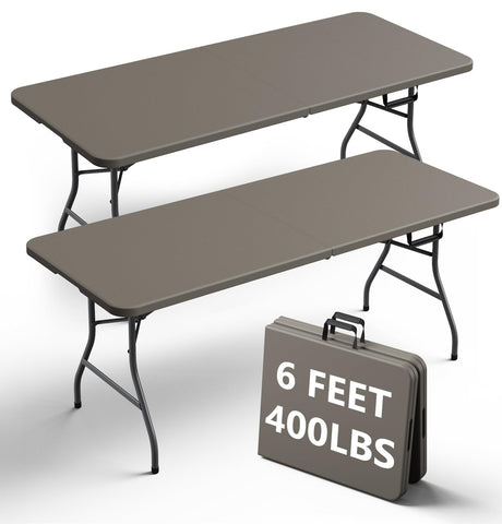 FurniEdge folding table 6ft length for versatile indoor and outdoor events.